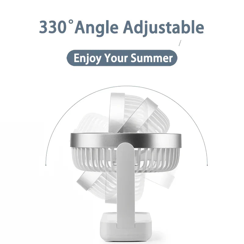 Compact Rechargeable USB Desk Fan for Home, Office, and Outdoors | Kalsten