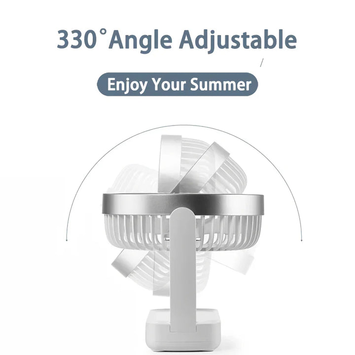 Compact Rechargeable USB Desk Fan for Home, Office, and Outdoors | Kalsten