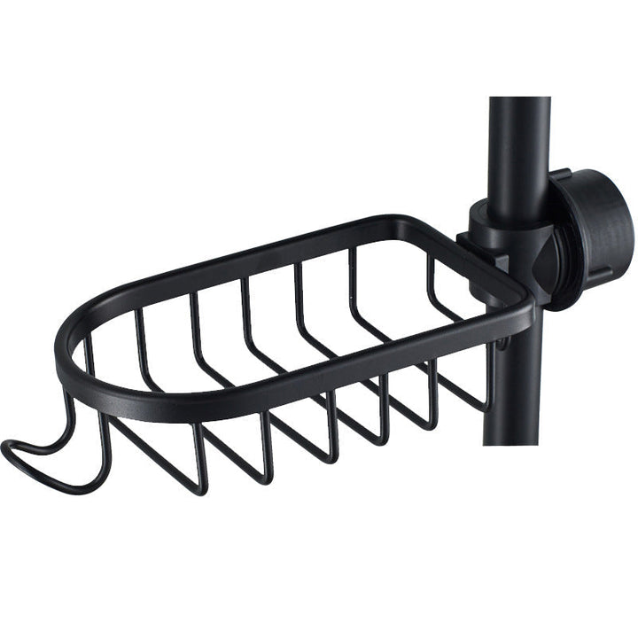 Shower holder for Shampoo & Soap – Stainless Steel – Silver or Black – No Drilling | Kalsten