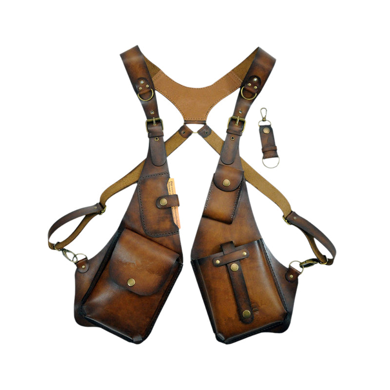 Medieval Steampunk shoulder bag with retro strap | Kalsten