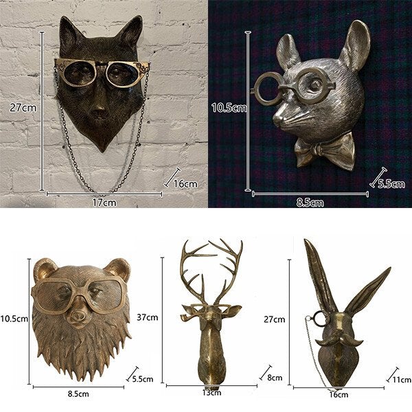 Kalsten | Unique animal head wall decoration for home