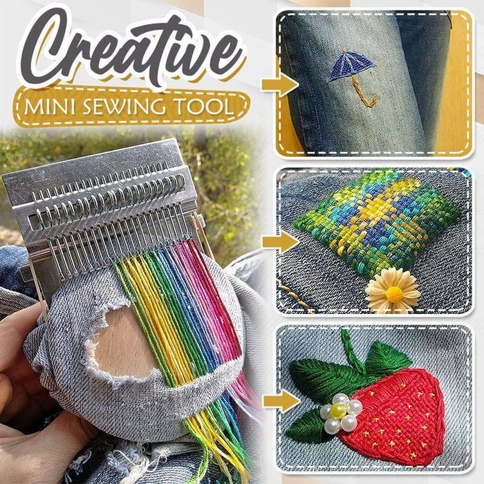 Darning & Weaving Loom Kit – DIY Craft Set