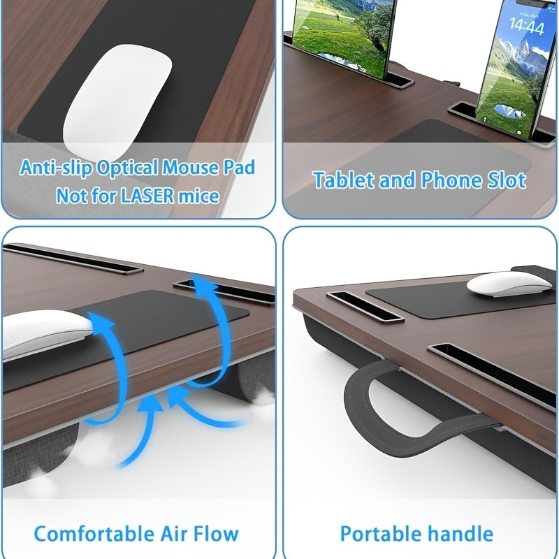 Ergonomic Laptop Holder with Wrist Support and Device Slots | Kalsten