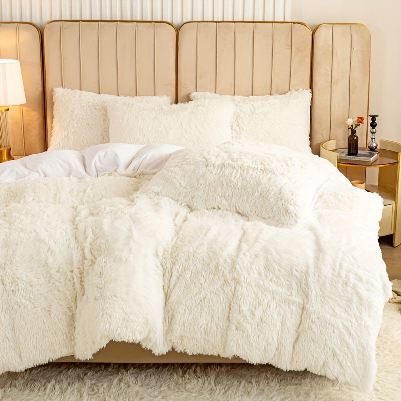 Ultra Soft Plush Duvet Cover Set with Zipper - Luxury & Comfort Kalsten