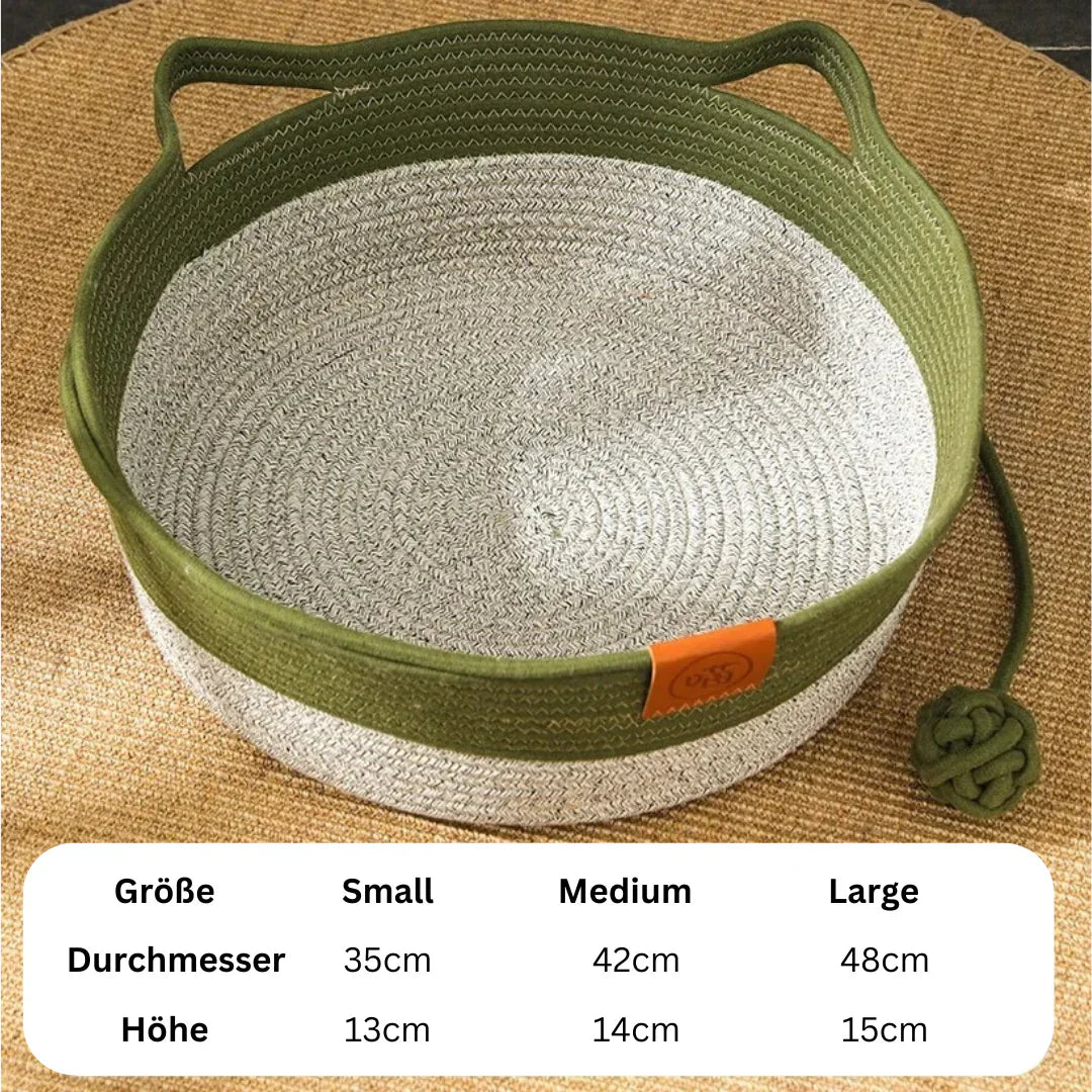 Handwoven Cotton Rope Cat Bed – DreamNest Kalsten