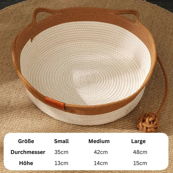 Handwoven Cotton Rope Cat Bed – DreamNest Kalsten