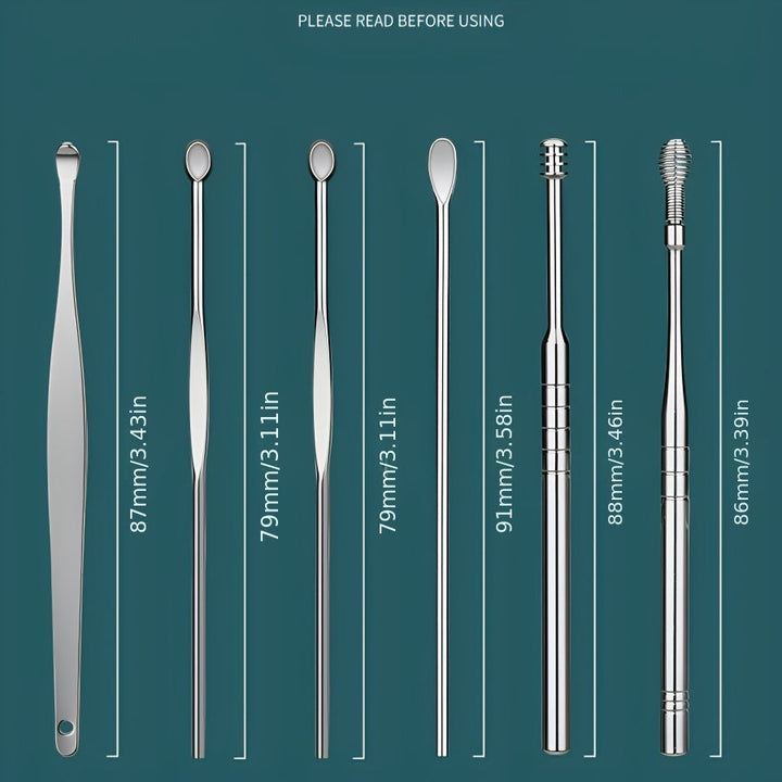 Ear cleaner set made of stainless steel | Kalsten