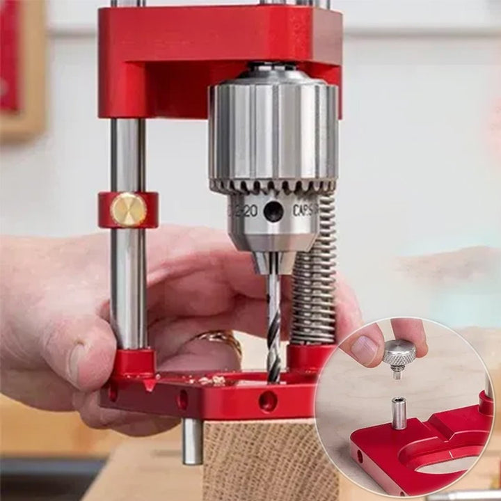 Noxord | Drill Press Guide for Handheld Drills - Portable & Adjustable Woodworking Jig