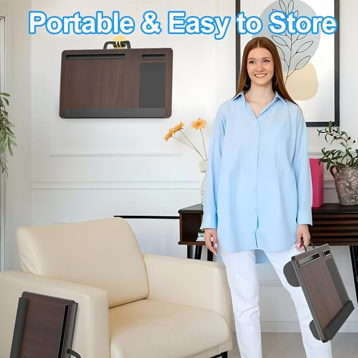 Ergonomic Laptop Holder with Wrist Support and Device Slots | Kalsten