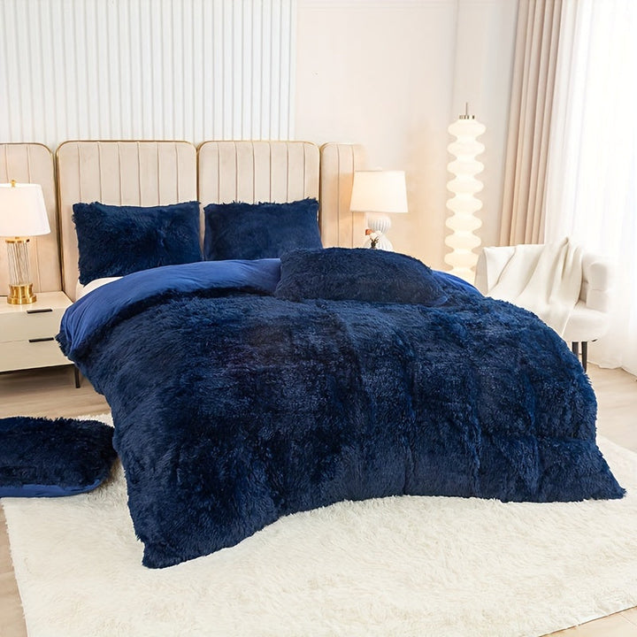 Ultra Soft Plush Duvet Cover Set with Zipper - Luxury & Comfort Kalsten