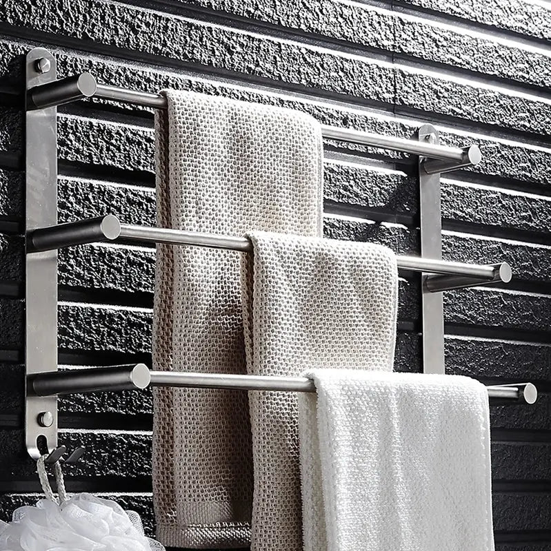 Towel holder stainless steel 3 rods wall mounting | Kalsten