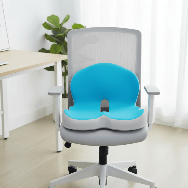 Noxord | ErgoComfort Seat Cushion – Ergonomic Memory Foam Cushion for Back Support and Comfort