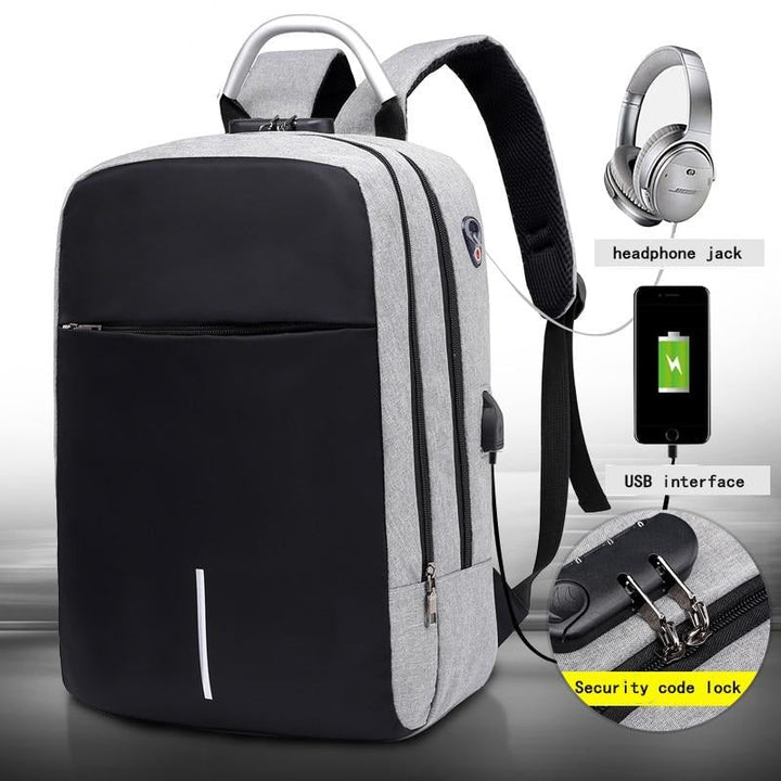 Water-Resistant Anti-Theft Laptop Backpack – Hidden Zipper Design with USB Charging | Kalsten