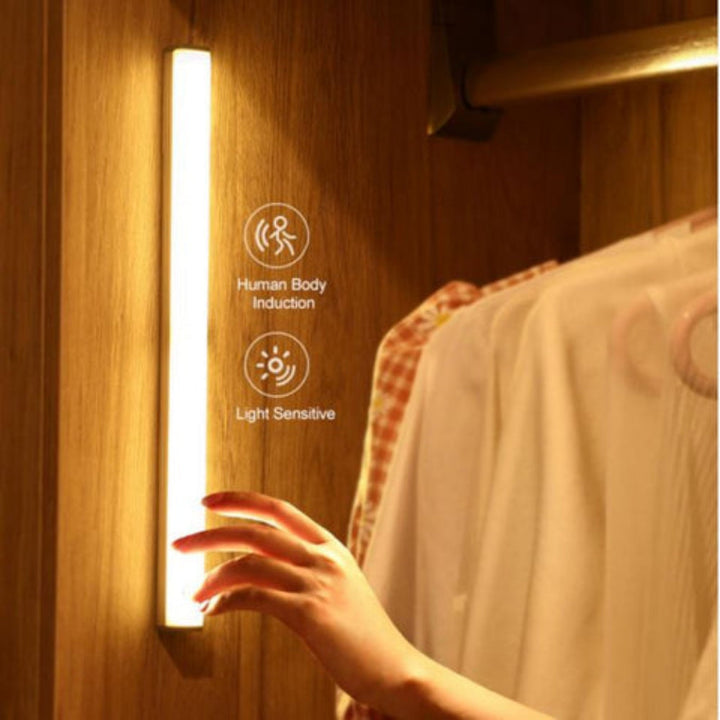 Wood Frame Motion Sensor LED Night Light Noxord