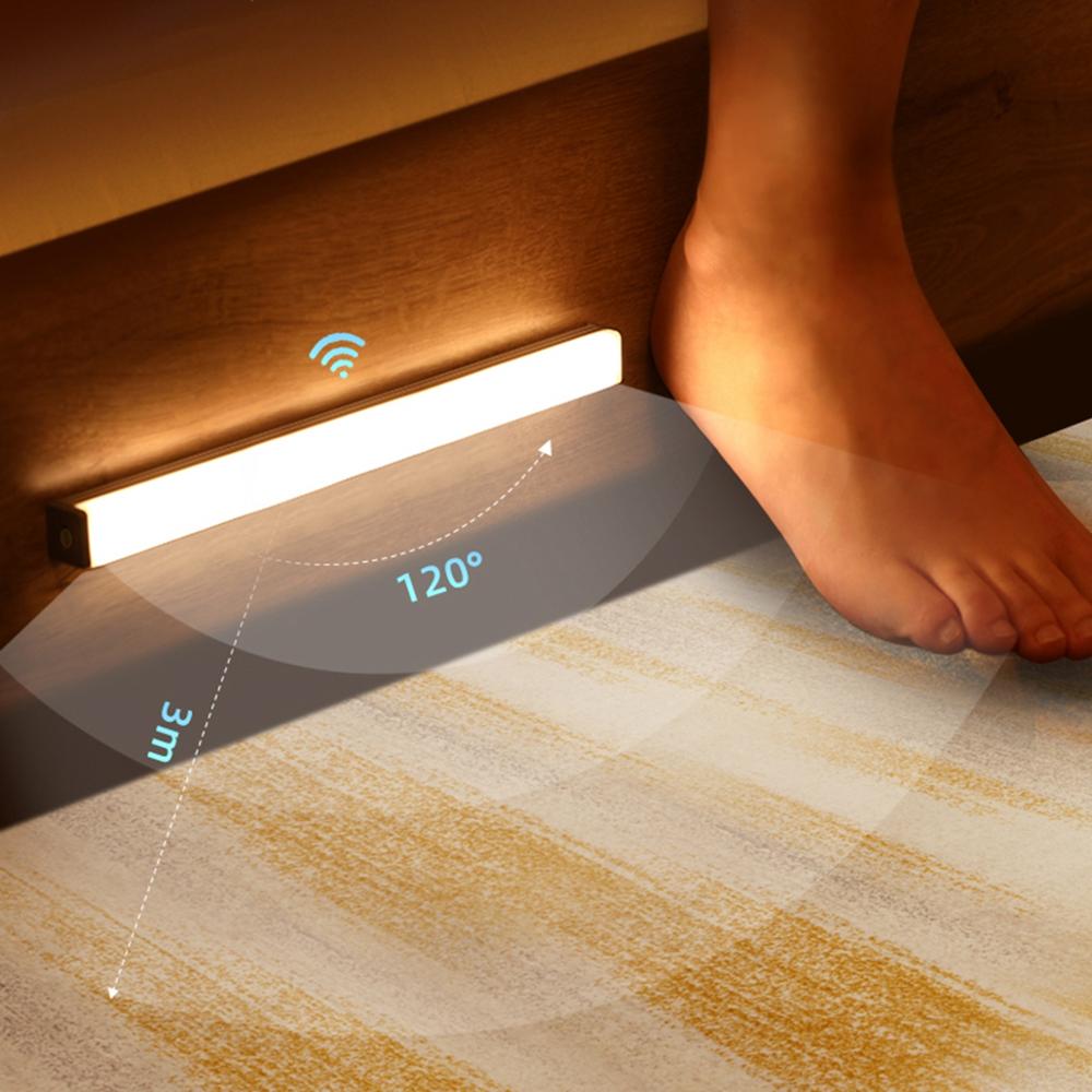 Wood Frame Motion Sensor LED Night Light Noxord