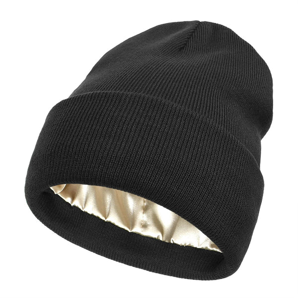 Kalsten | Noor Silk Winter Hat – Wool & Silk – Anti-Frizz Hair Protection