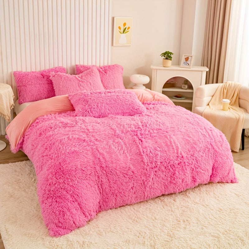 Ultra Soft Plush Duvet Cover Set with Zipper - Luxury & Comfort Kalsten