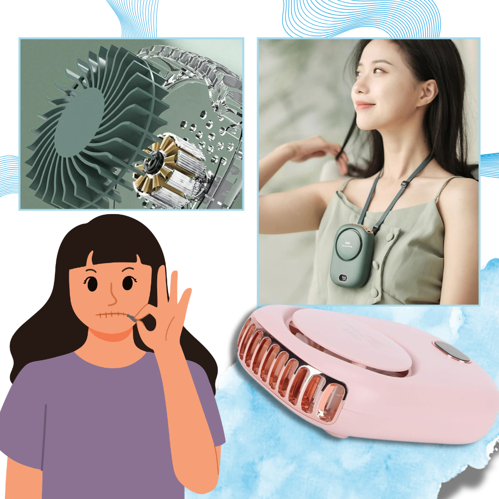Bladeless Adjustable Portable Neck Fan | Kalsten