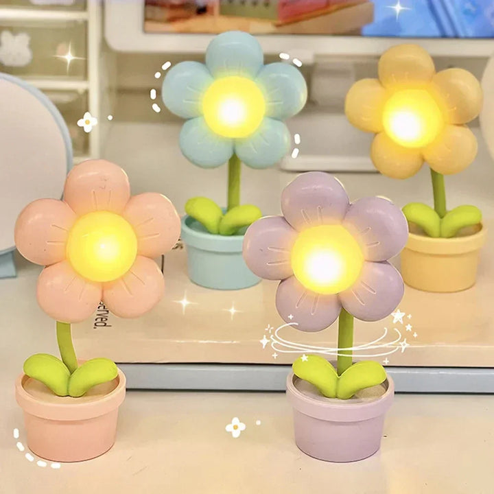 BlossomGlow Small Flower Soothing Table Lamp | Kalsten