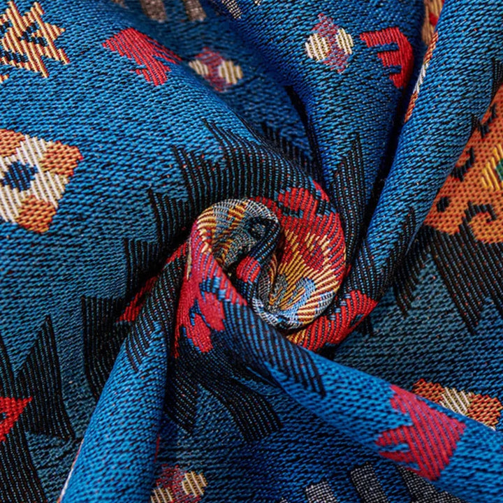 Bohemian Geometric Cotton Area Rug Noxord