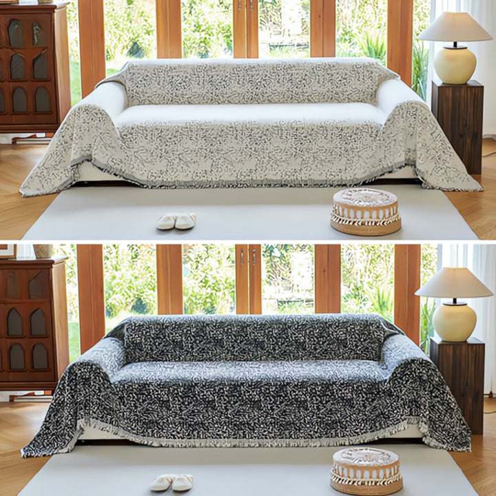 Reversible Boho Cotton Sofa Cover Noxord