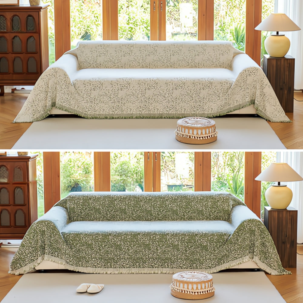 Reversible Boho Cotton Sofa Cover Noxord