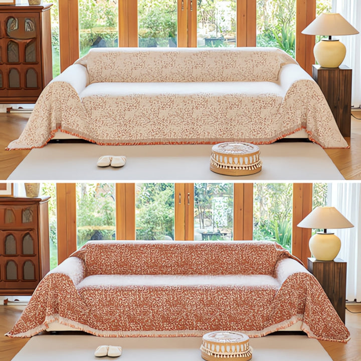 Reversible Boho Cotton Sofa Cover Noxord