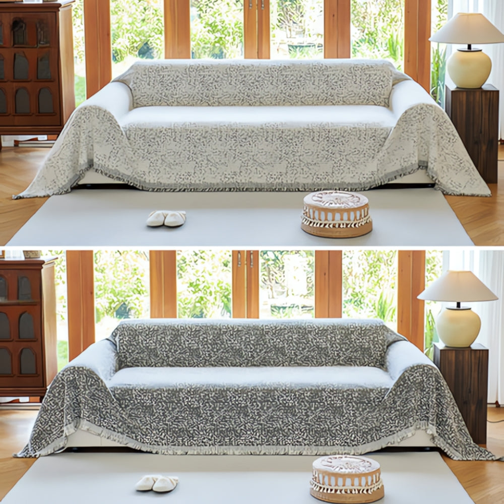 Reversible Boho Cotton Sofa Cover Noxord