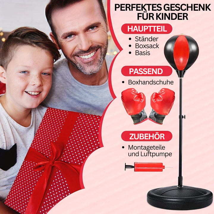 Kalsten | BoksFun JuniorSet – Adjustable Punching Bag with Gloves for Children