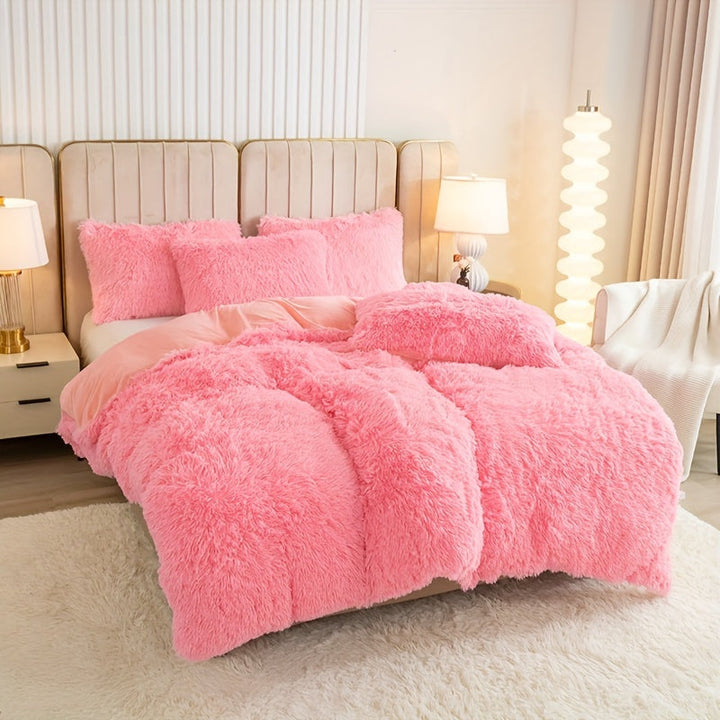 Ultra Soft Plush Duvet Cover Set with Zipper - Luxury & Comfort Kalsten