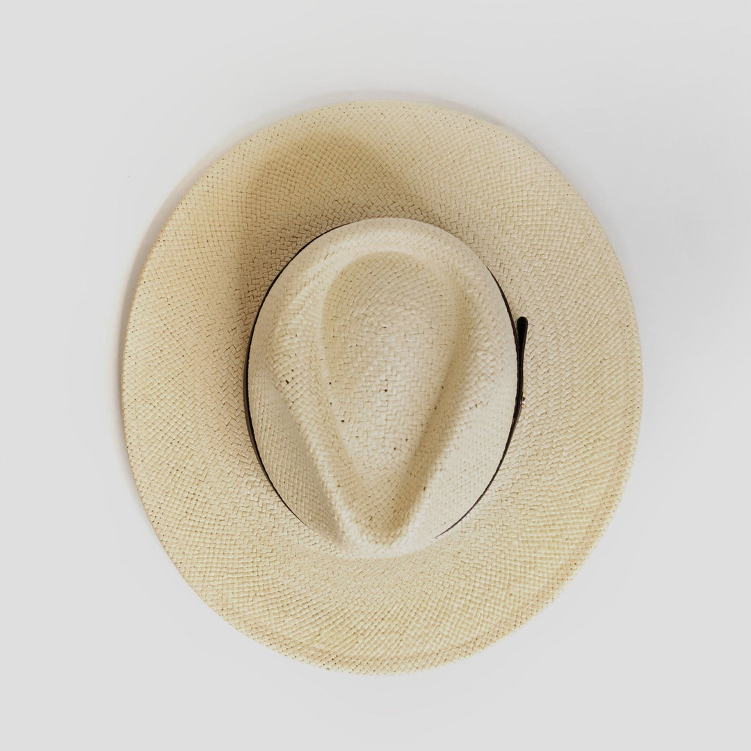 Modern Minimalist Straw Fedora Hat – Coffee | Kalsten