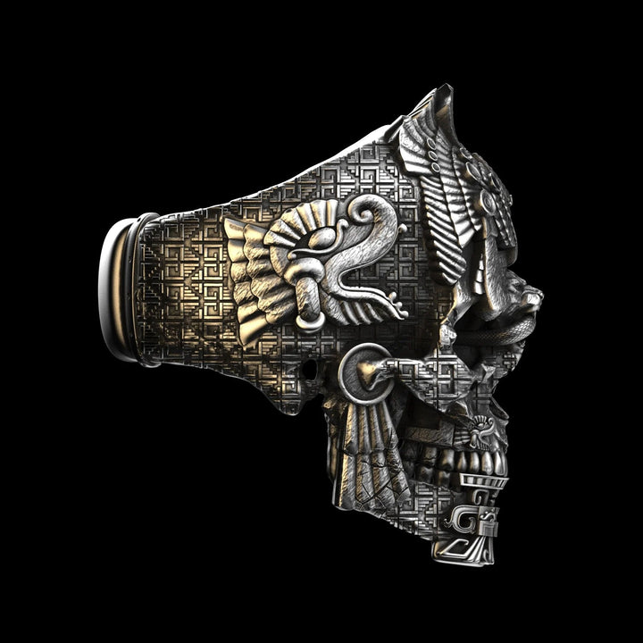 Kalsten | Men’s Sterling Silver Skull Ring | GrimSkull Handcrafted Statement Jewelry | 100% Silver