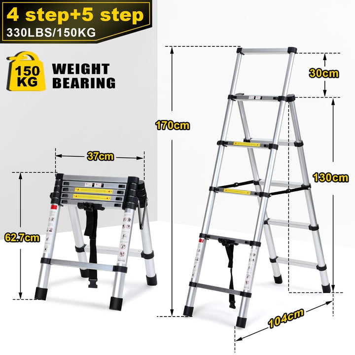 Telescoping ladder Folding ladder A-frame | Kalsten