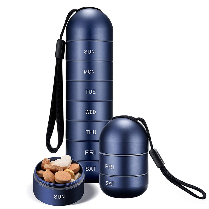 Kalsten | 7-Day Portable Pill Organizer for Travel