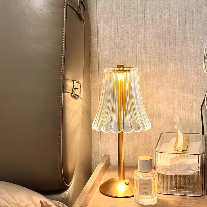 Golden Crystal Table Lamp - Aurora Luxe | Kalsten