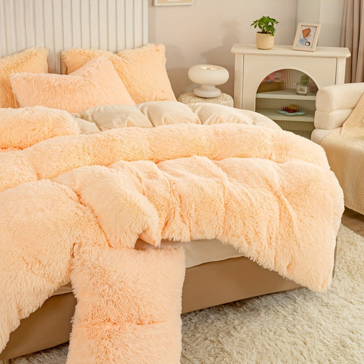 Ultra Soft Plush Duvet Cover Set with Zipper - Luxury & Comfort Kalsten