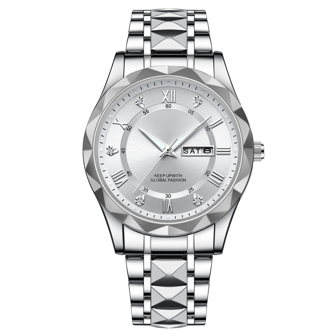 Kalsten | Waterproof Luminous Stainless Steel Two-tone Quartz Men's Watch