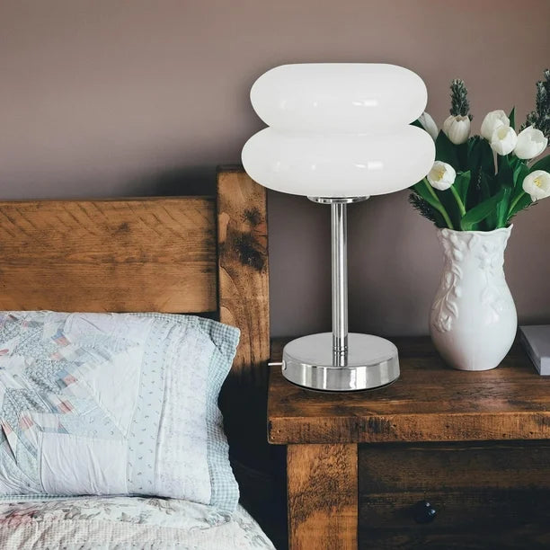 Retro Glass Shade Table Lamp Noxord