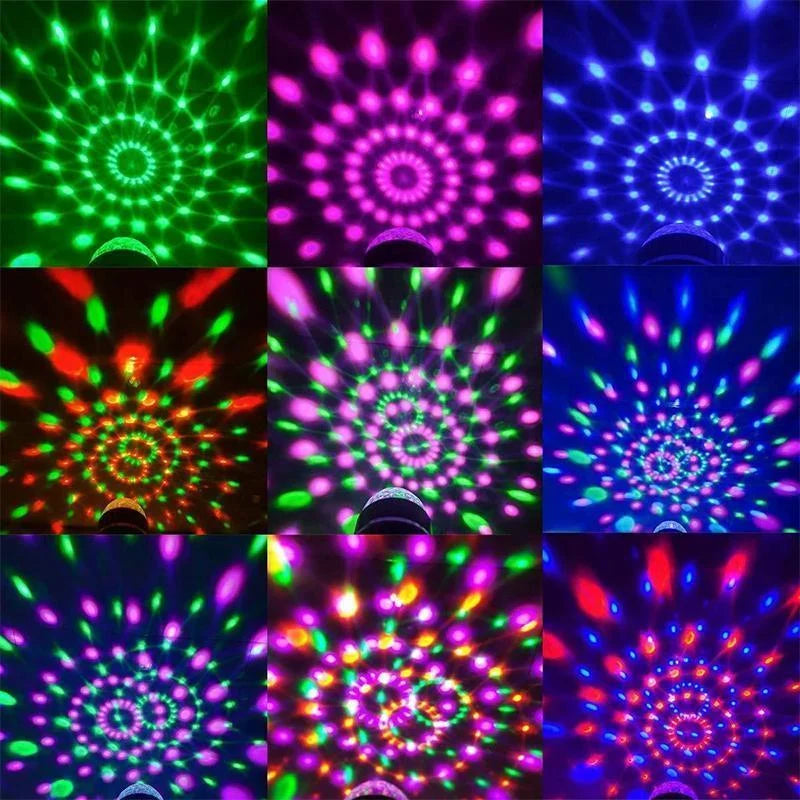 DiscoSpin LED Party Lamp – Rotating RGB Ambient Lighting 3W | Kalsten