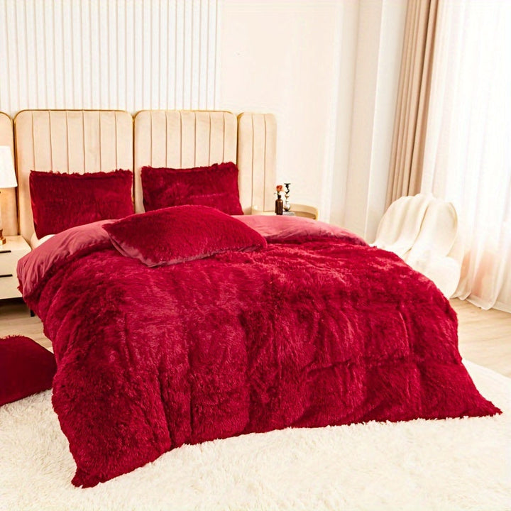 Ultra Soft Plush Duvet Cover Set with Zipper - Luxury & Comfort Kalsten