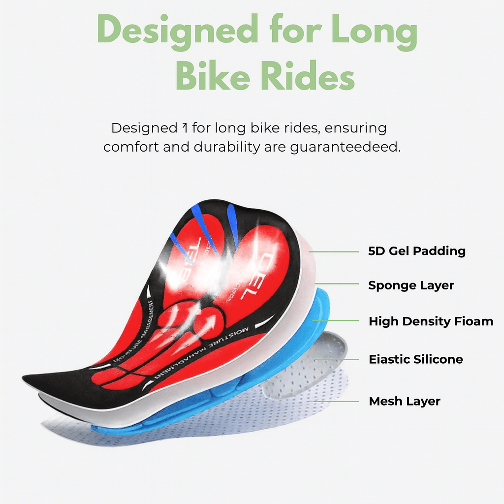 Kalsten | Gel-padded cycling shorts against saddle pain