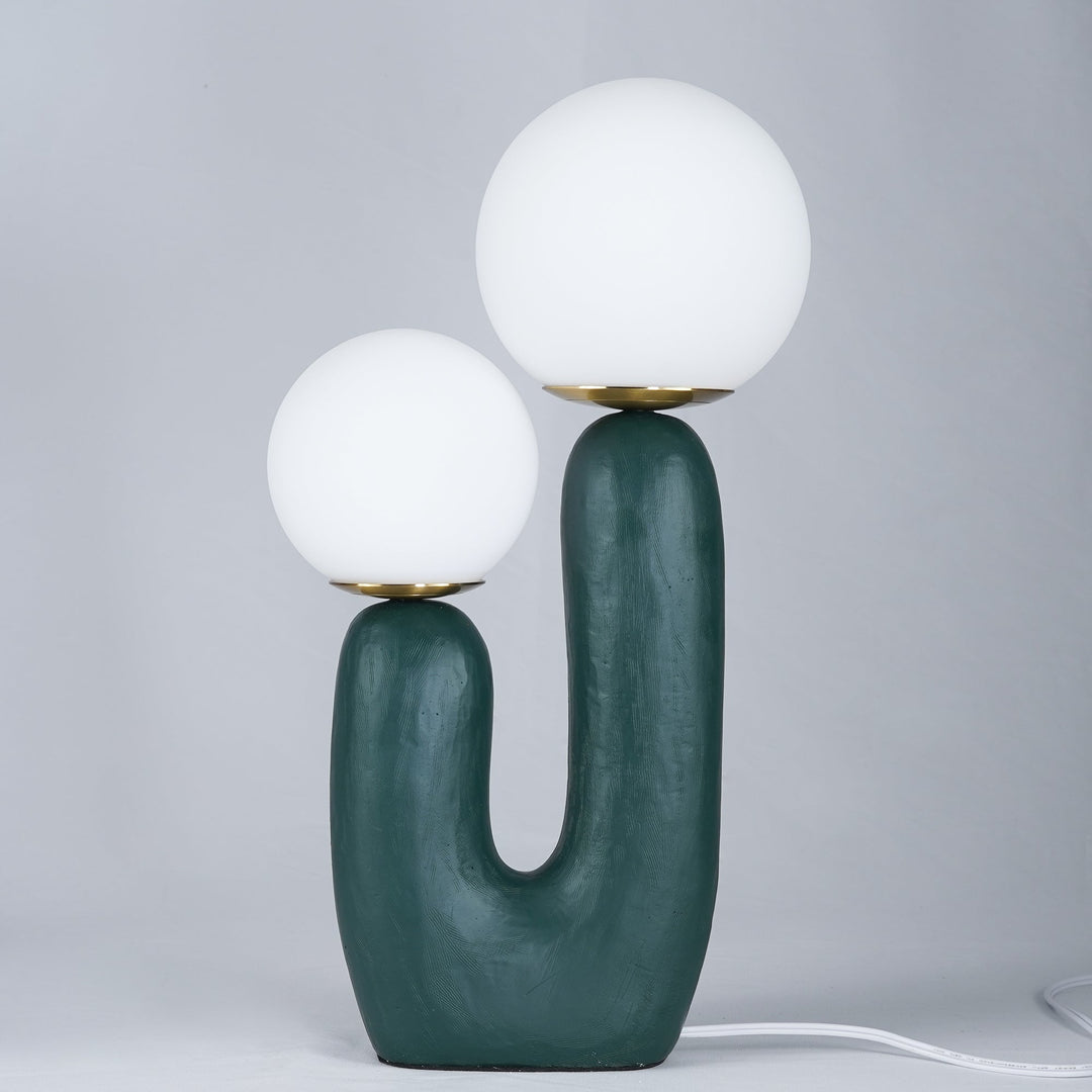 Contemporary Style Table Lamp with Natural Accent | Kalsten
