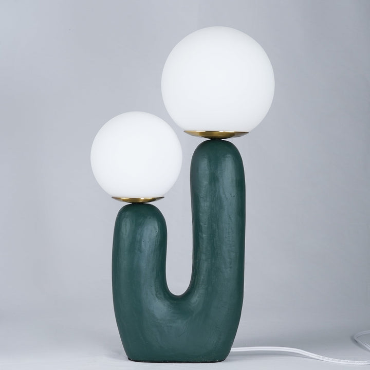 Contemporary Style Table Lamp with Natural Accent | Kalsten