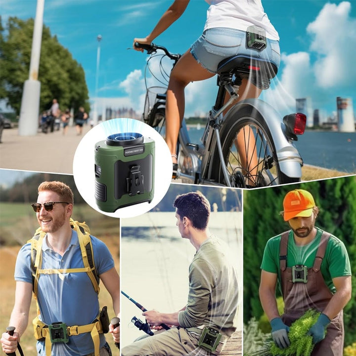 Fan Clip for Belt – Hands-Free Wearable with USB Charging | Kalsten