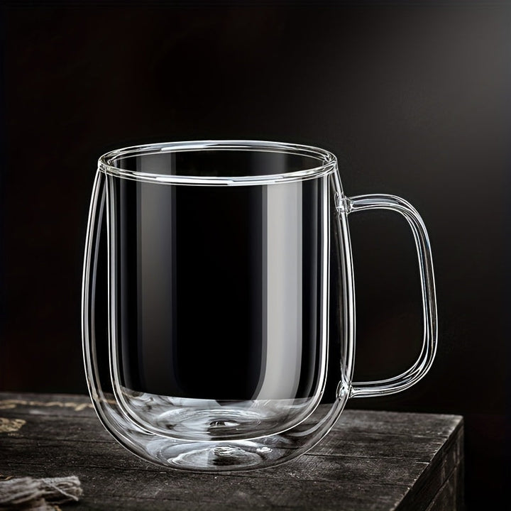 Kalsten | ThermoSip Double-walled Glass Mug – Borosilicate Glass, Heat Resistant & Elegant