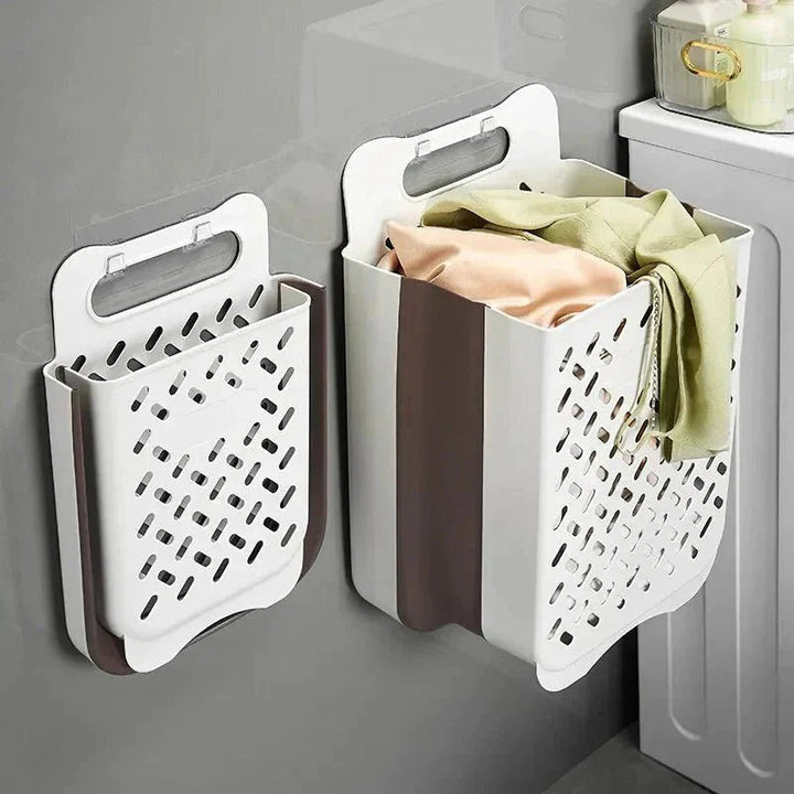Space-saving laundry basket expandable & foldable | Kalsten