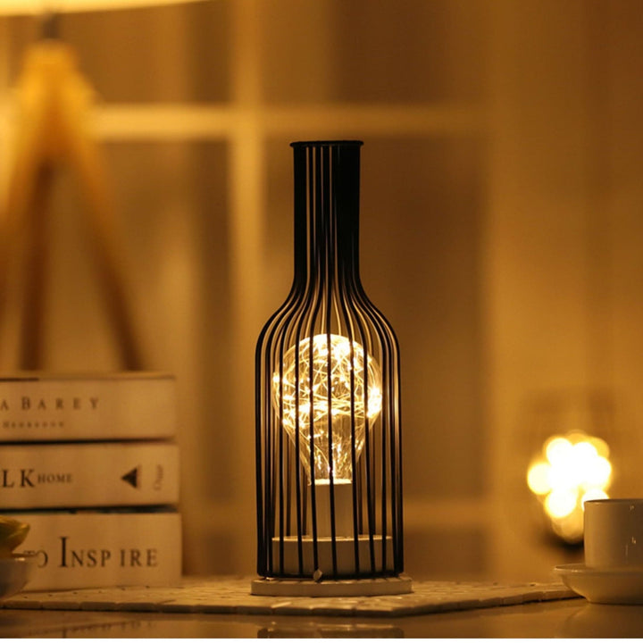 Modern Black Table Lamp with Fabric Shade 45cm | Kalsten