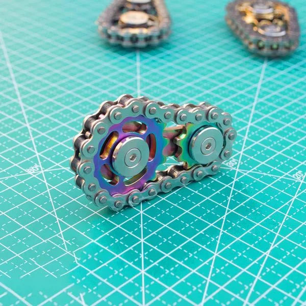Kalsten | ChainFidget Pro – Stainless Steel Sprocket Spinner for Stress Relief