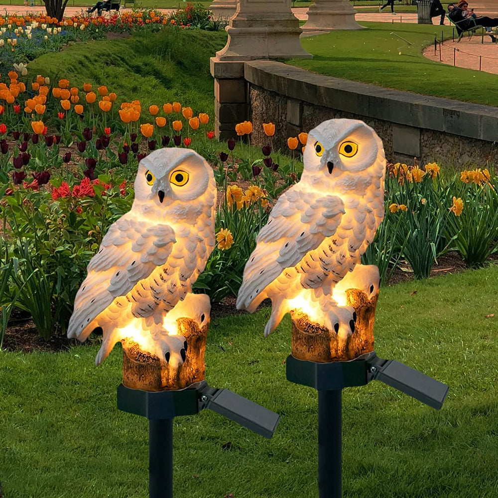 Kalsten | Garden Light Solar Owl Outdoor LED Set