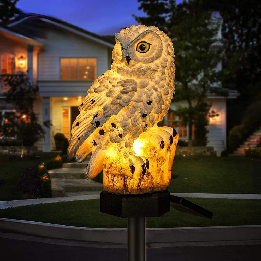 Kalsten | Garden Light Solar Owl Outdoor LED Set